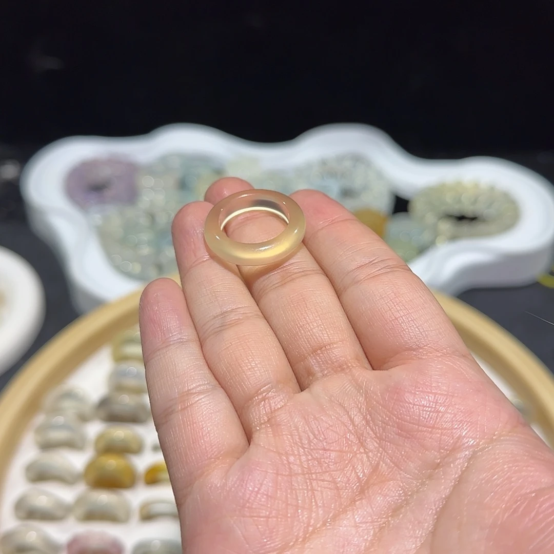 玛瑙/玉髓合金戒指