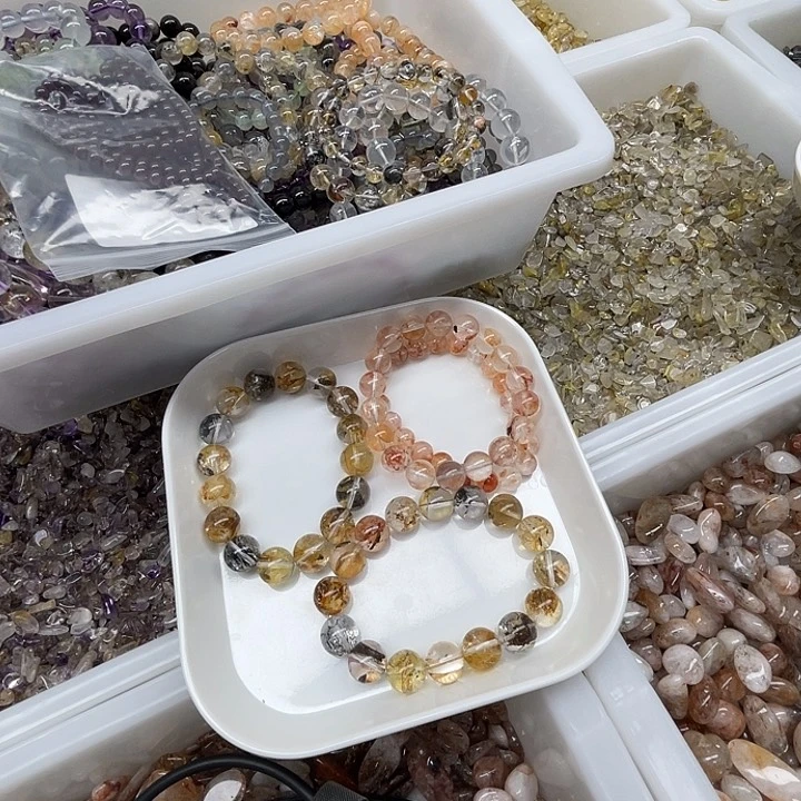 金***麦水晶珠宝半成品未镶嵌