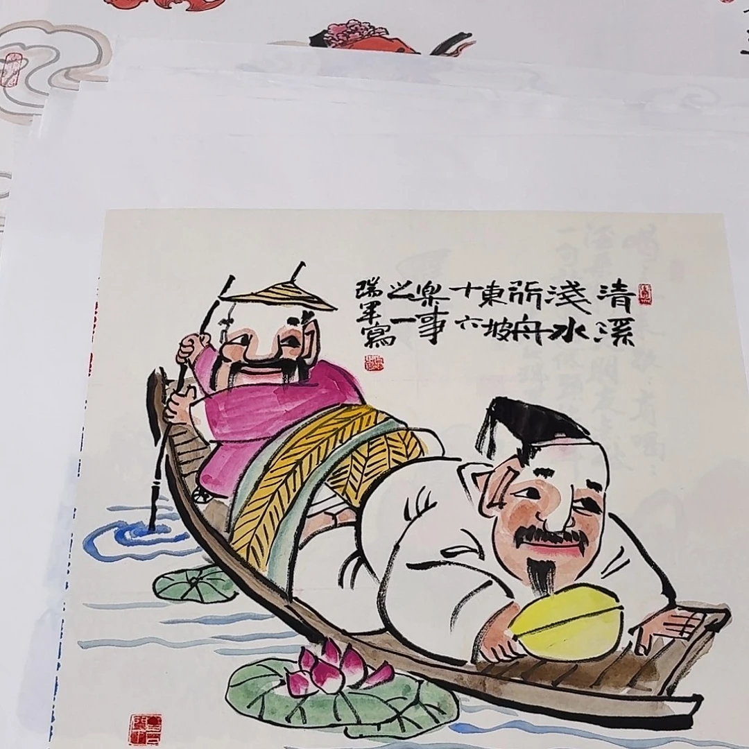 国画纯手工手绘作品