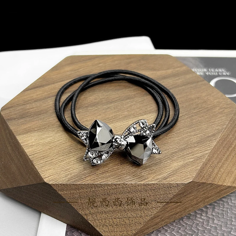 【LXX靓西西】8119 休闲双蝴蝶结轻职风高弹力三股皮筋