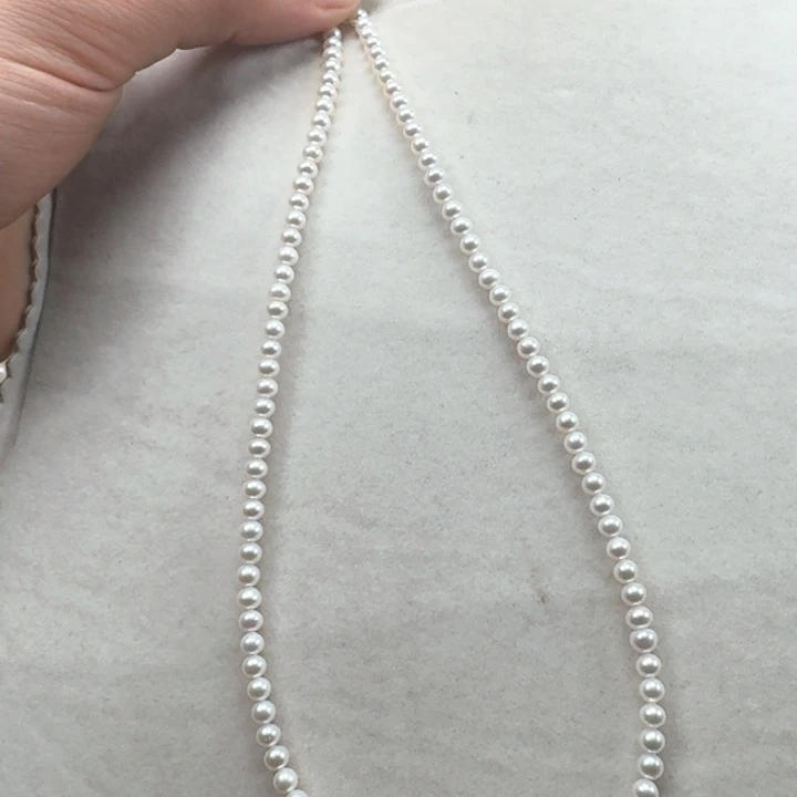 淡水珍珠定制项链带扣头未镶嵌