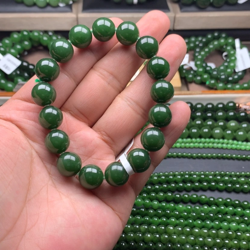【闪购商品】未镶嵌手串和田玉（碧玉）卡12