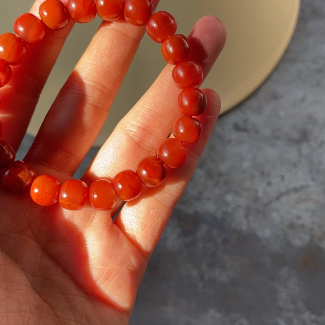 南红玛瑙手串未镶嵌
