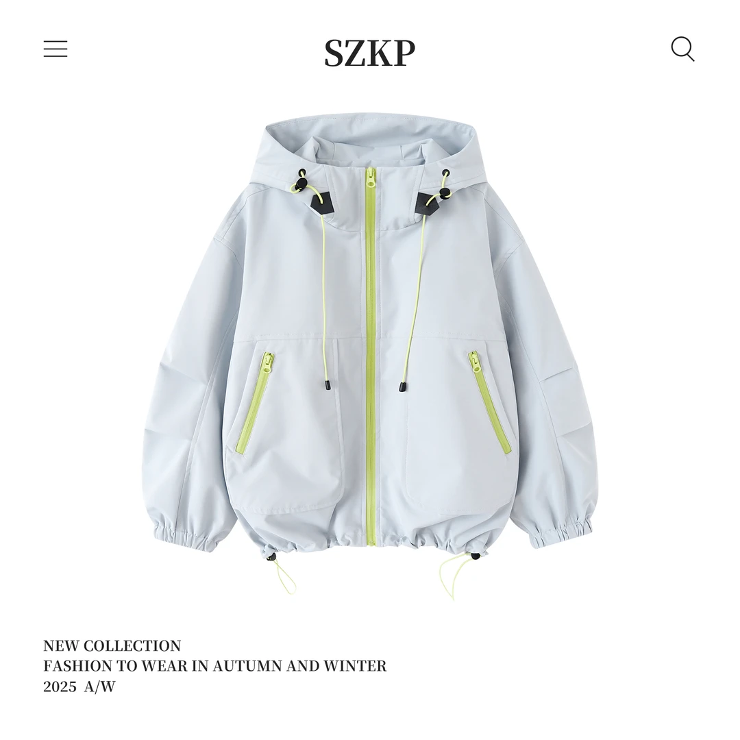 SZKP秋季新款女童装休闲上衣中大童时尚洋气儿童外套BGYQ553466