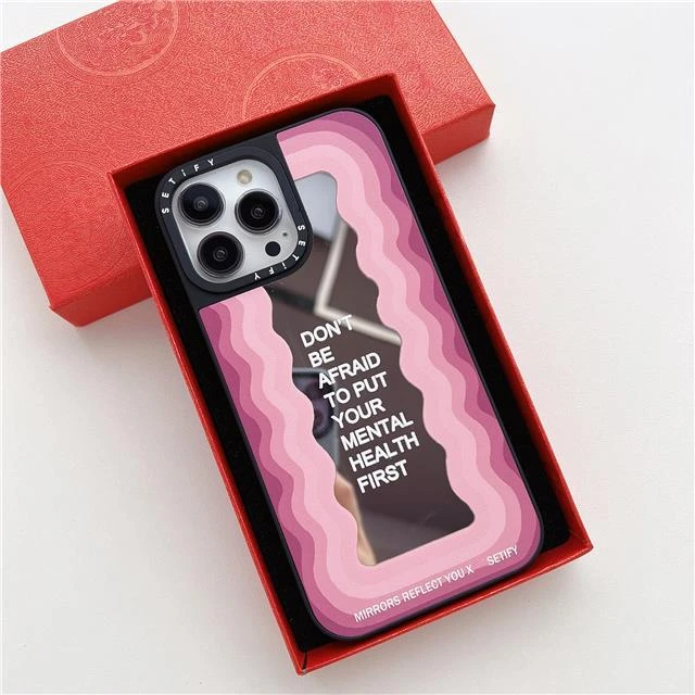 公主镜面壳适用苹果16promax手机壳iPhone15/14高级13全包12潮流