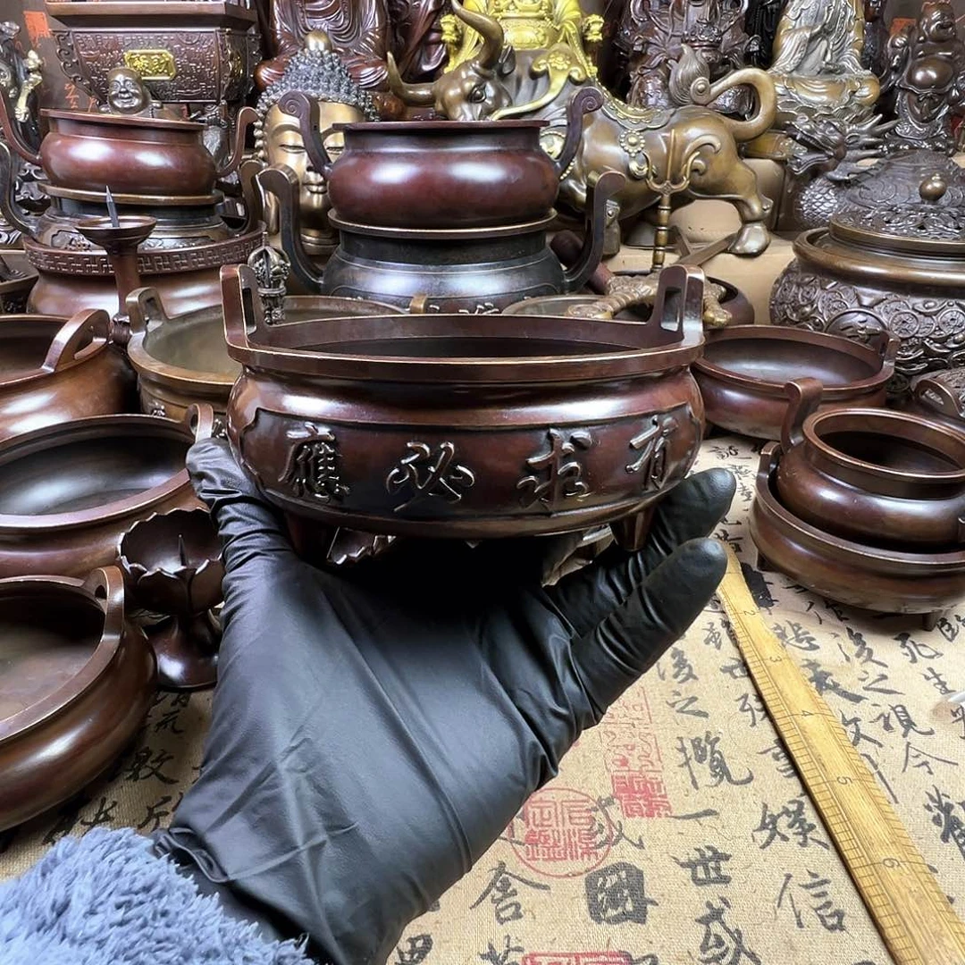 香炉 家用供香炉 风水摆件 聚宝盆 家居摆件