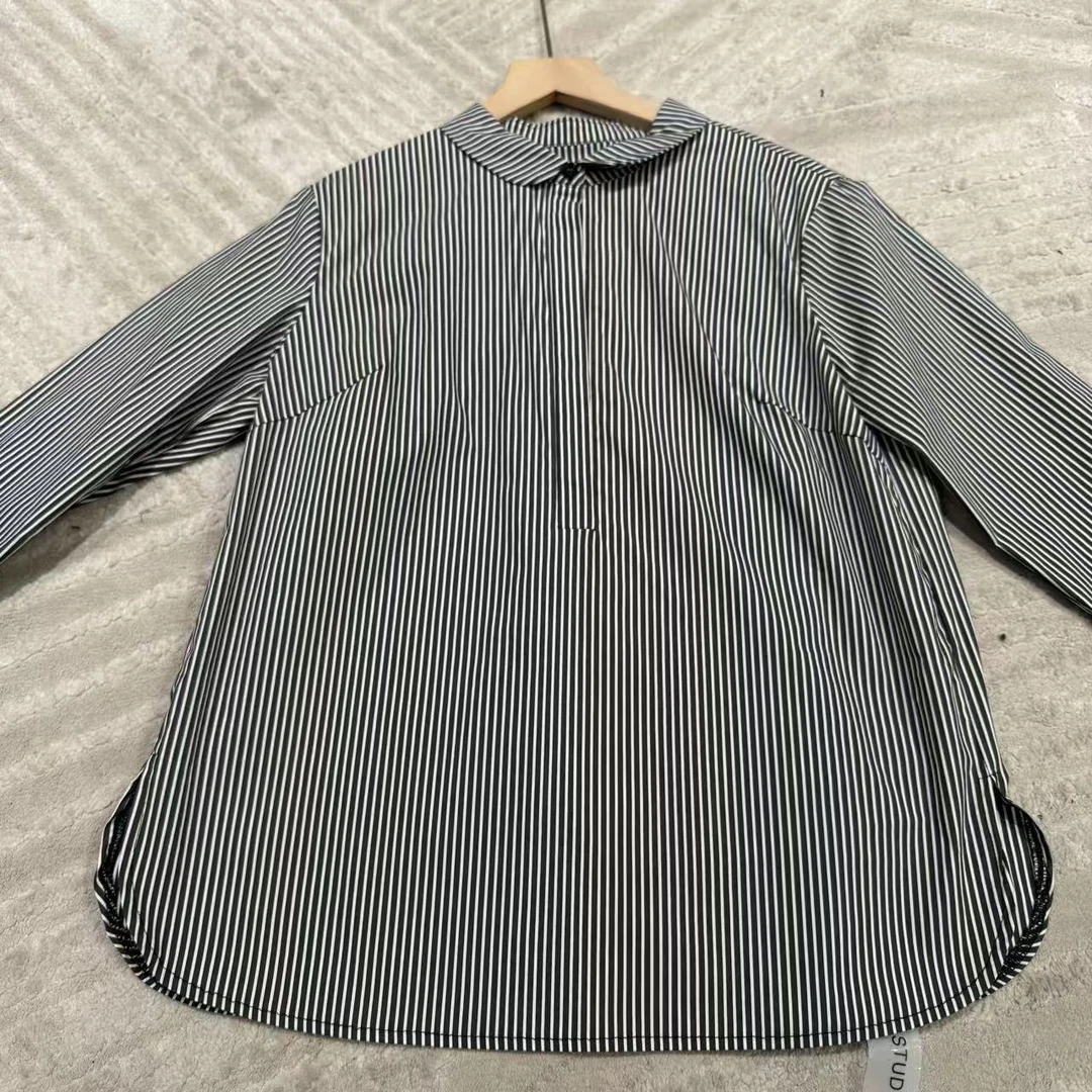 FL糖糖家福利款条纹Polo领百搭时尚T恤【251341】