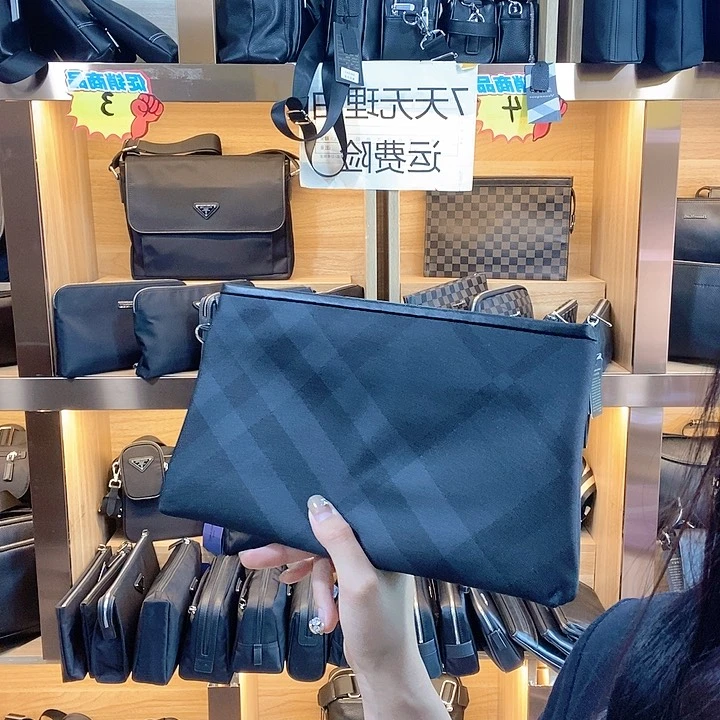 牛津布慢**待手拿包