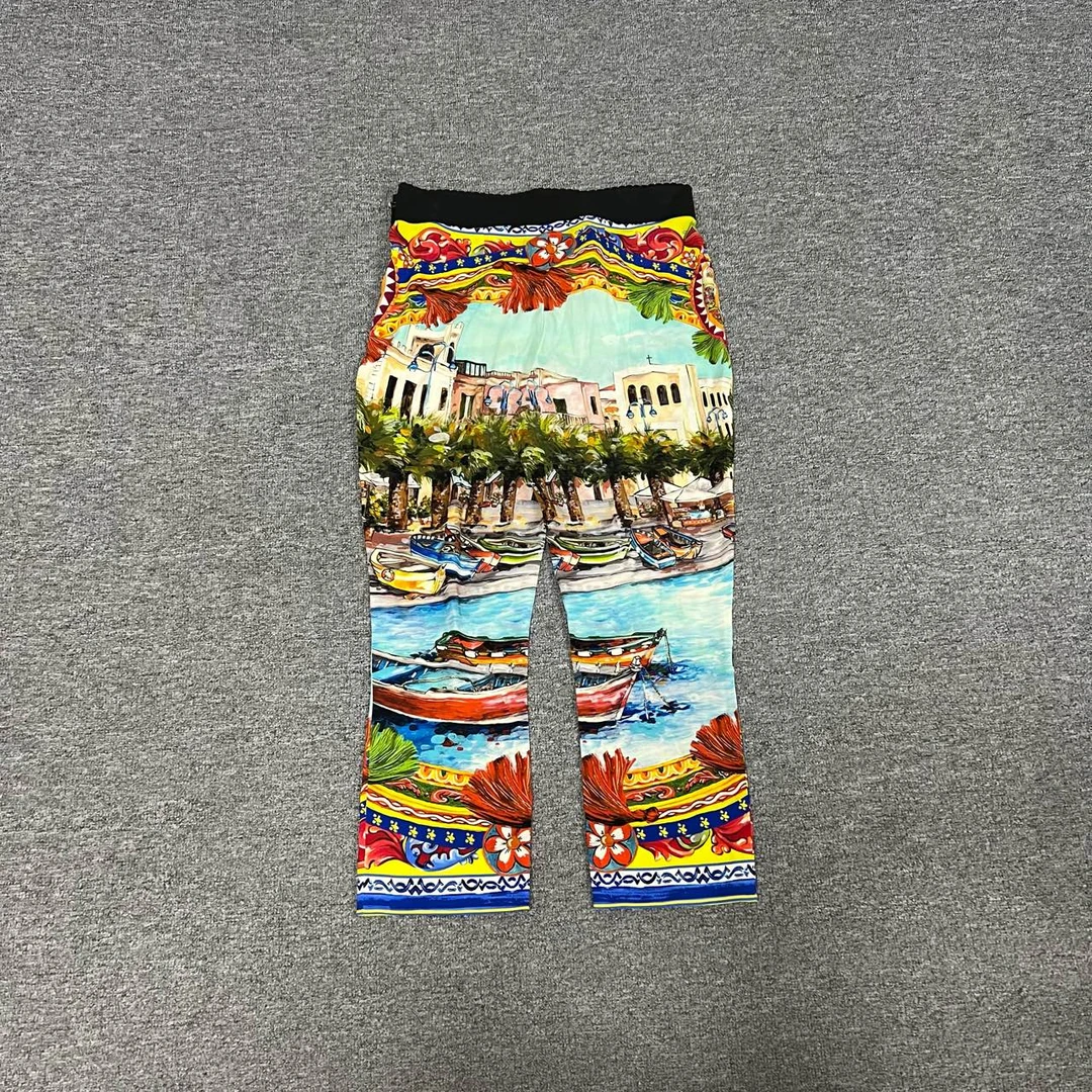 99新 maje Dg 油画休闲裤