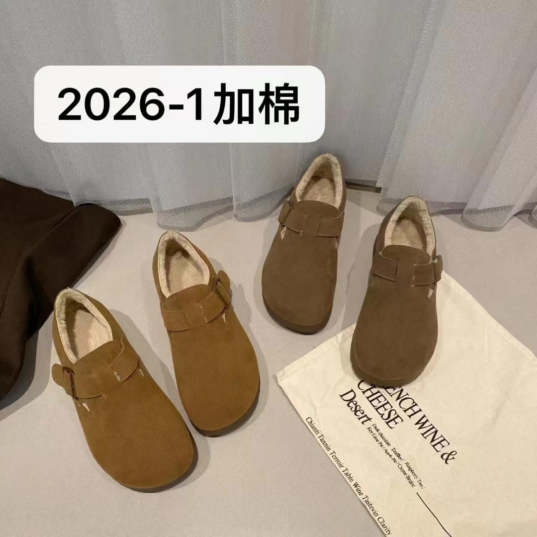 恩熙·R复古加绒保暖勃肯鞋2026-1