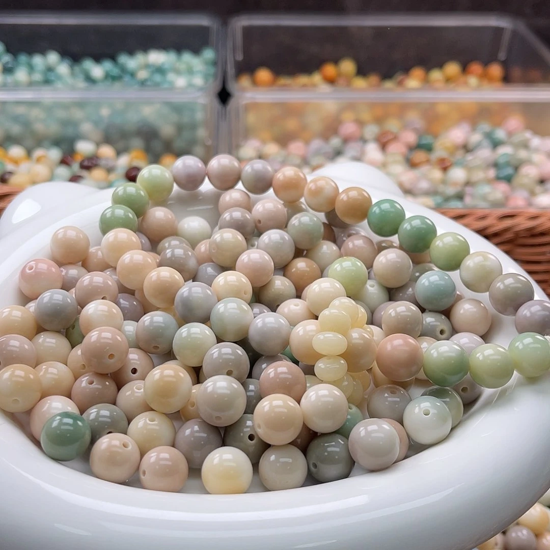 白玉菩提吊坠C/12mm/50+10颗