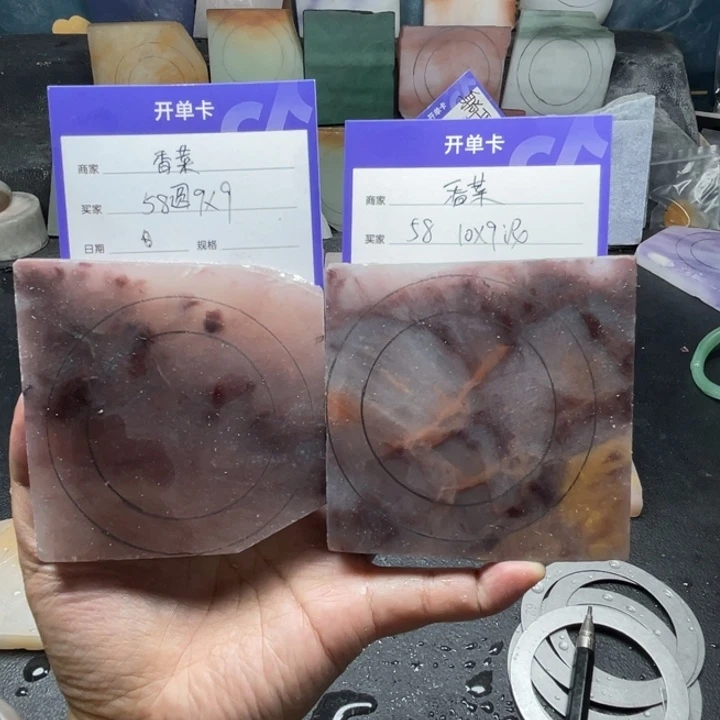 香***-未镶嵌手镯石英质玉（金丝玉）定制手镯