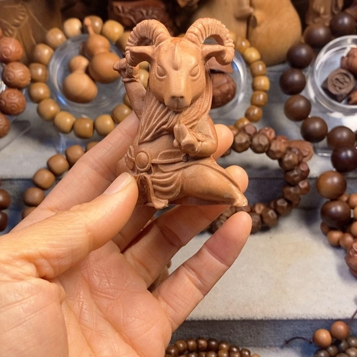 午***力手串/手链檀香木老山檀奶香味羊摆件