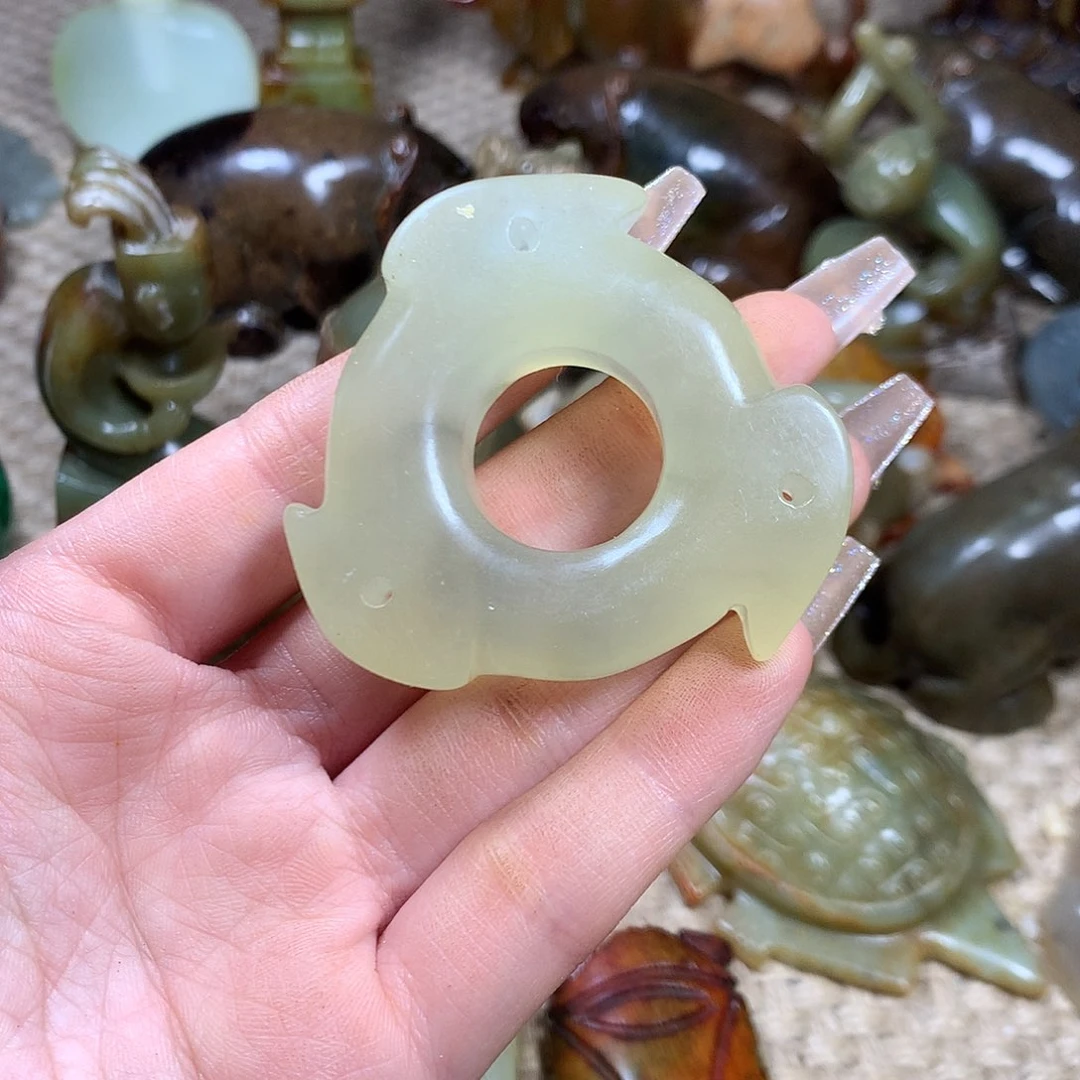 白玉菩提吊坠挂件