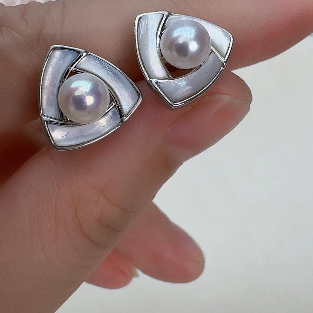 未镶嵌淡水珍珠耳饰