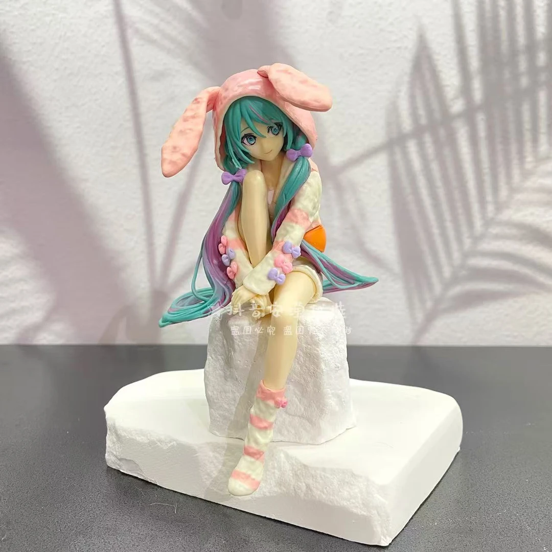 初音未来泡面压兔耳睡衣造型动漫手办美少女模型桌面摆件个性礼物
