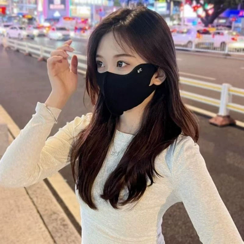 秋冬季保暖口罩男女通用德绒口罩立体护眼角骑行口罩防寒防护面罩