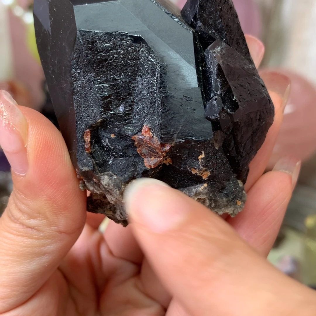 水晶珠宝半成品未镶嵌黑水晶