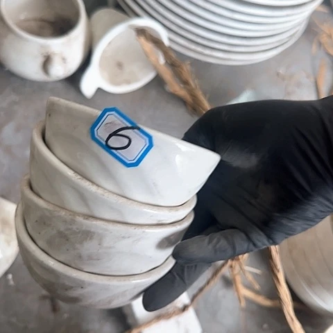 瓷片国营厂库存10厘米6号