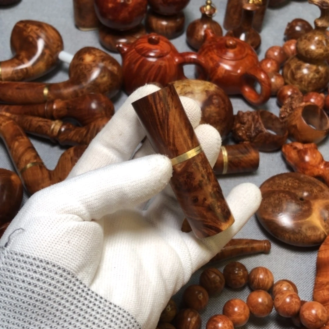 【闪购商品】木麻梨疙瘩火琉璃手把件