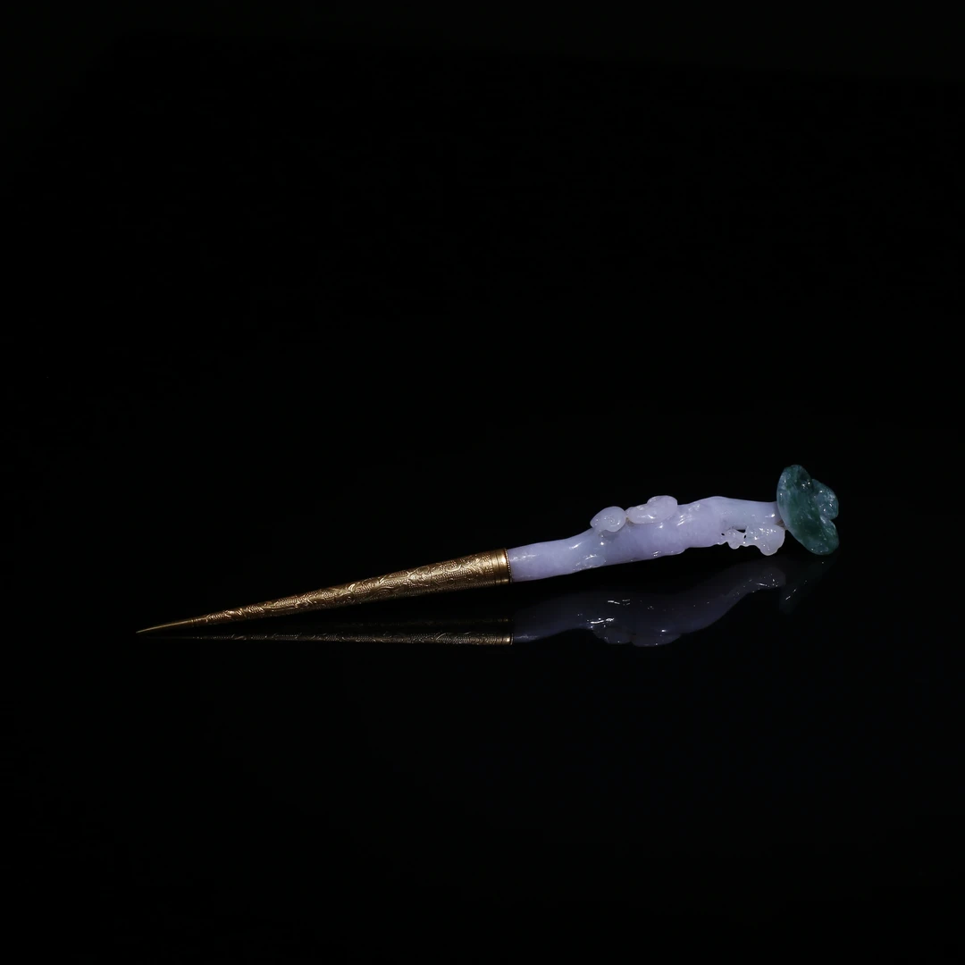 翡翠发簪/宫廷密宝禄/北京益州文物商店