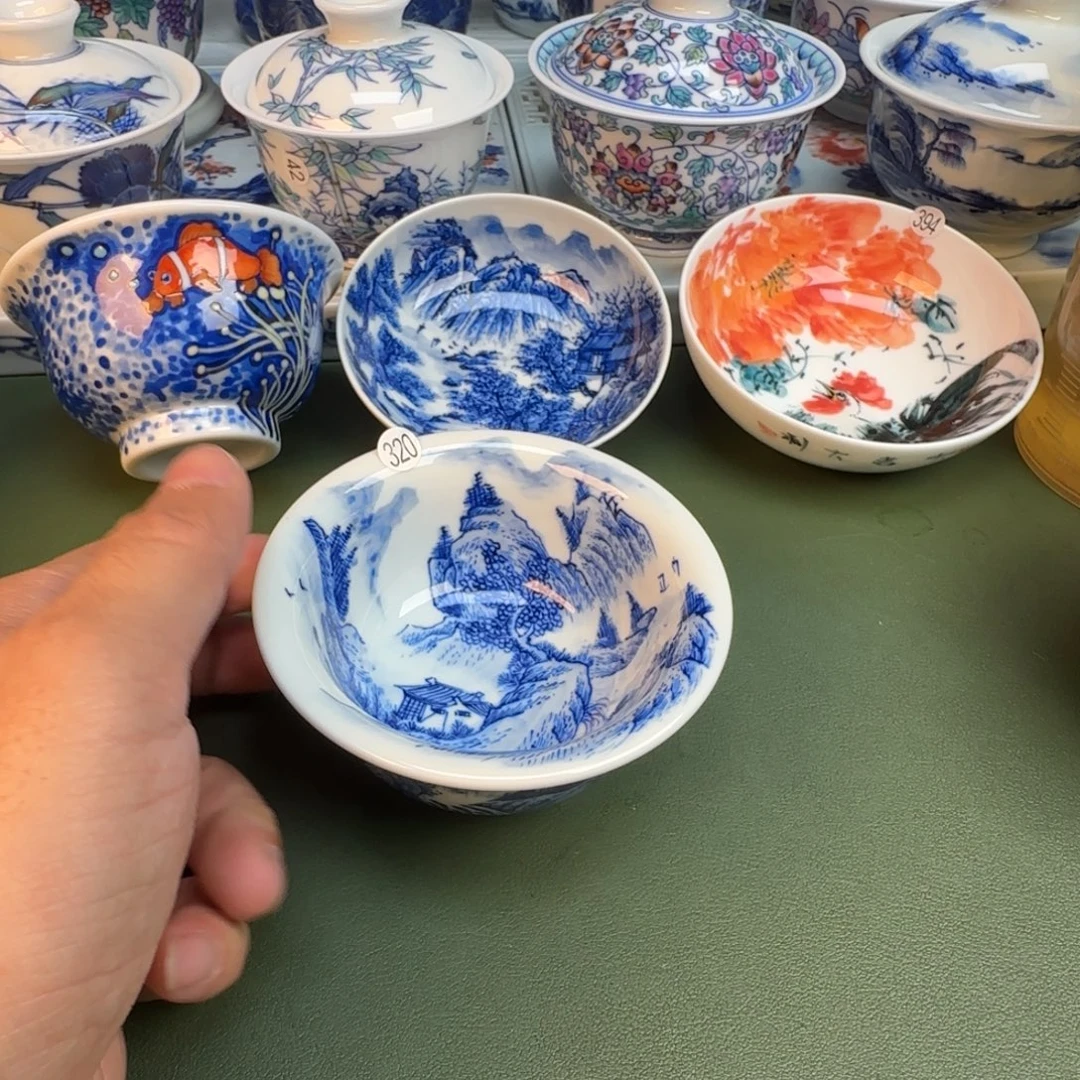 陶纯手工纯手绘茶具320