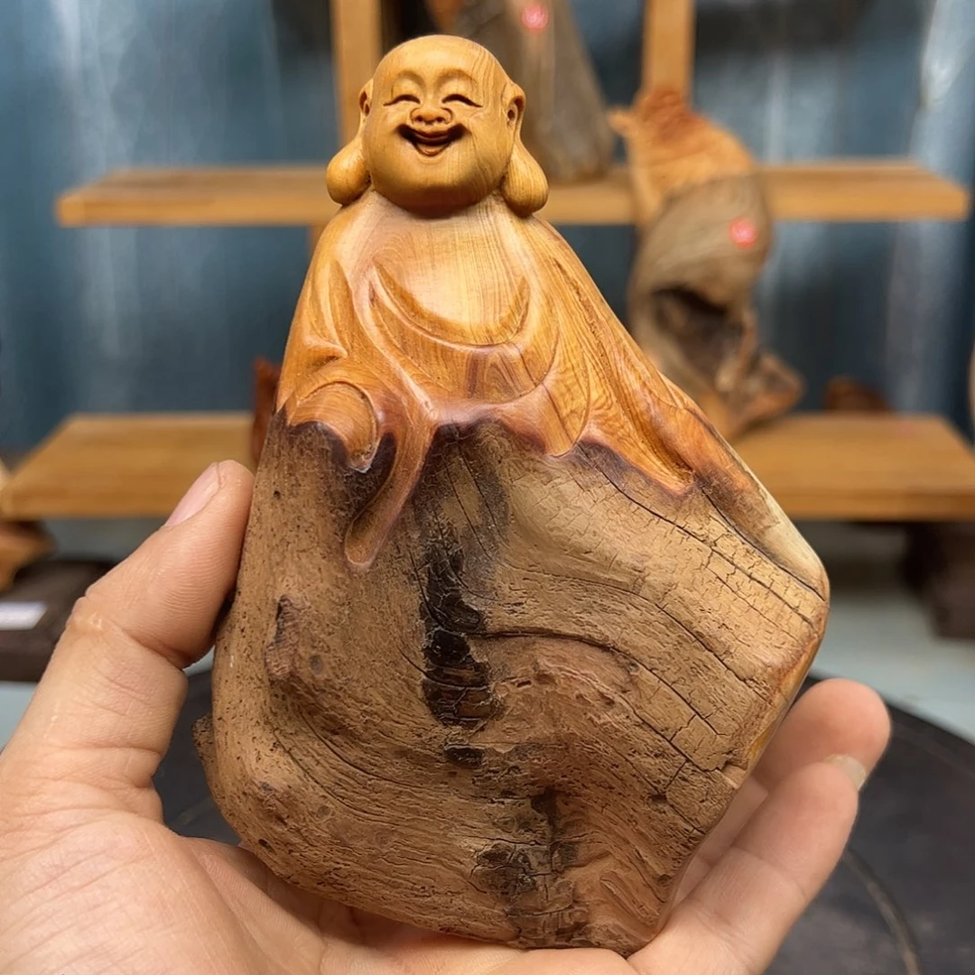 木空*崖柏木摆件手把件