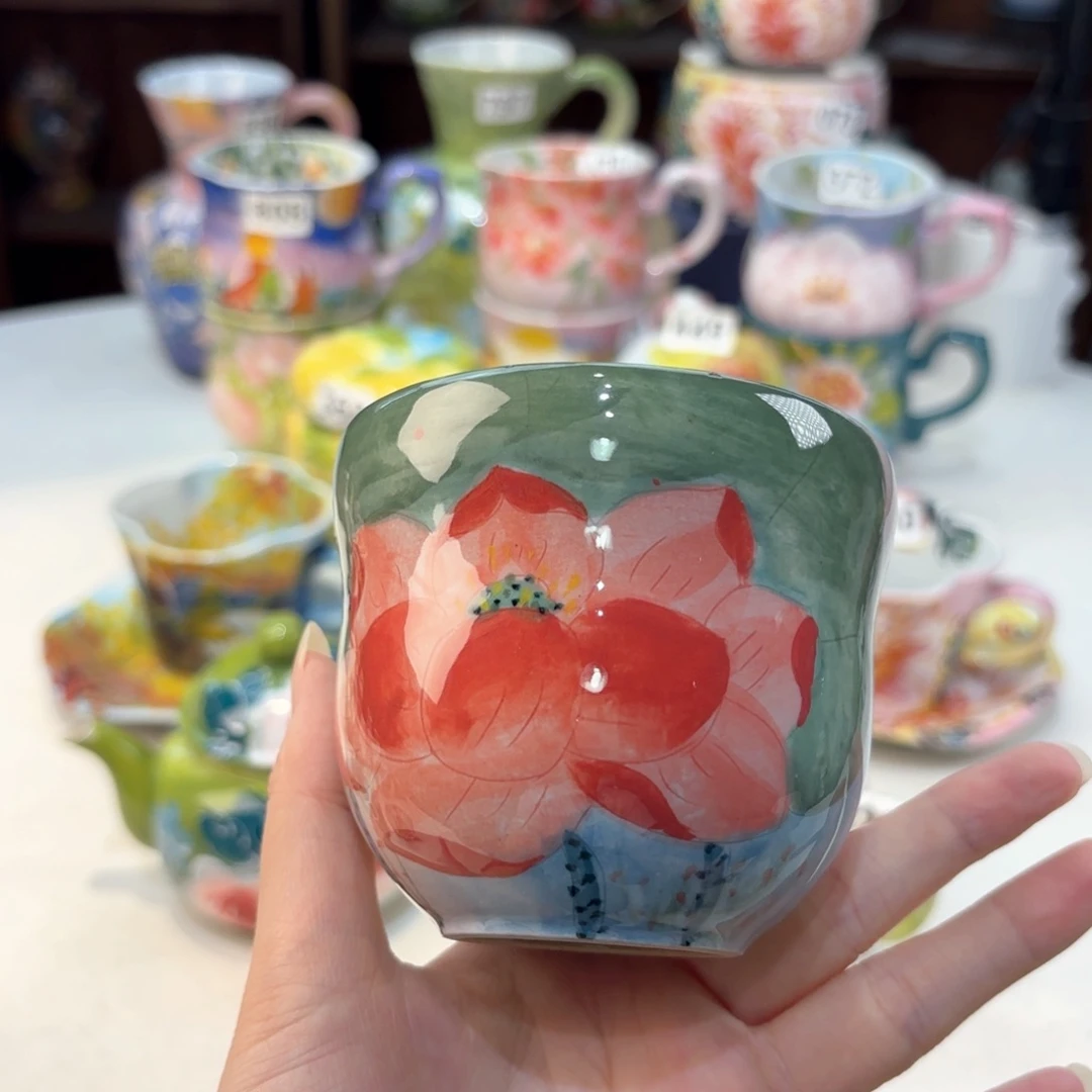 景德镇手绘高温釉下彩陶瓷茶具