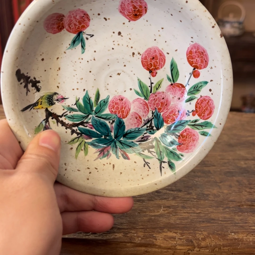 柴烧手工手绘陶瓷