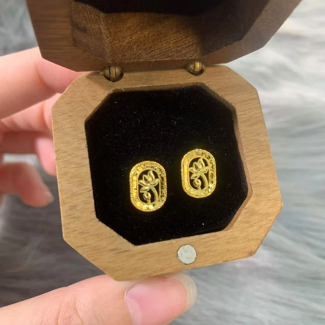 【伟新源】足金999 5G工艺  碎碎冰花窗直针2.62克