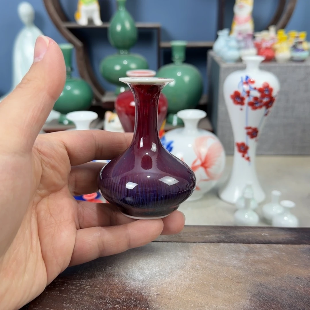 陶瓷手工小花器摆件