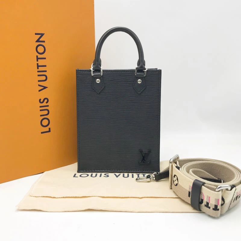 95新 LouisVuitton/路易威登 洋诚二手 LV黑色水波纹mini琴谱