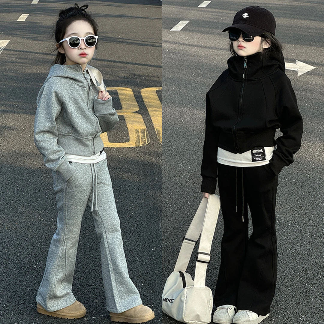 巨好看的女童秋装2025新款休闲运动服两件套中大童女装春秋外套潮