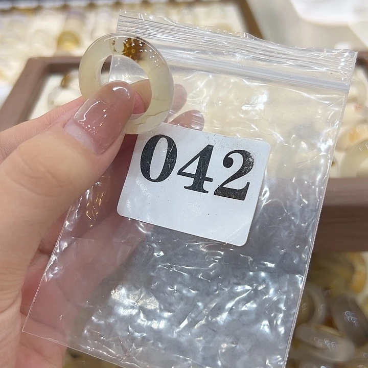 合金戒指玛瑙/玉髓42港17