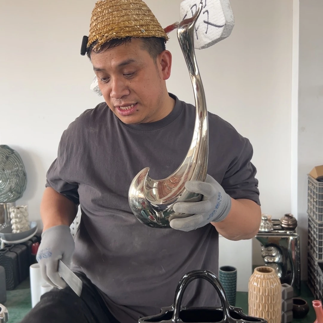 摆件149 号高中低温陶瓷工艺瓶（部分微瑕）