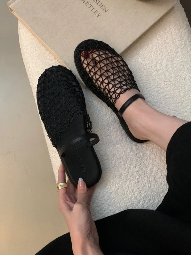 【AILSA BABY】欧货渔网平底凉鞋/41715A