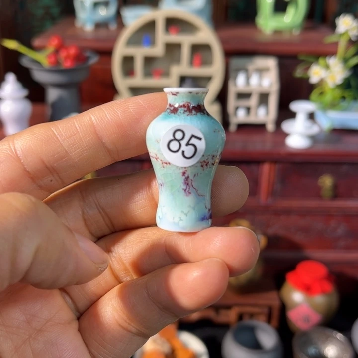 摆件微陶老王迷你花瓶