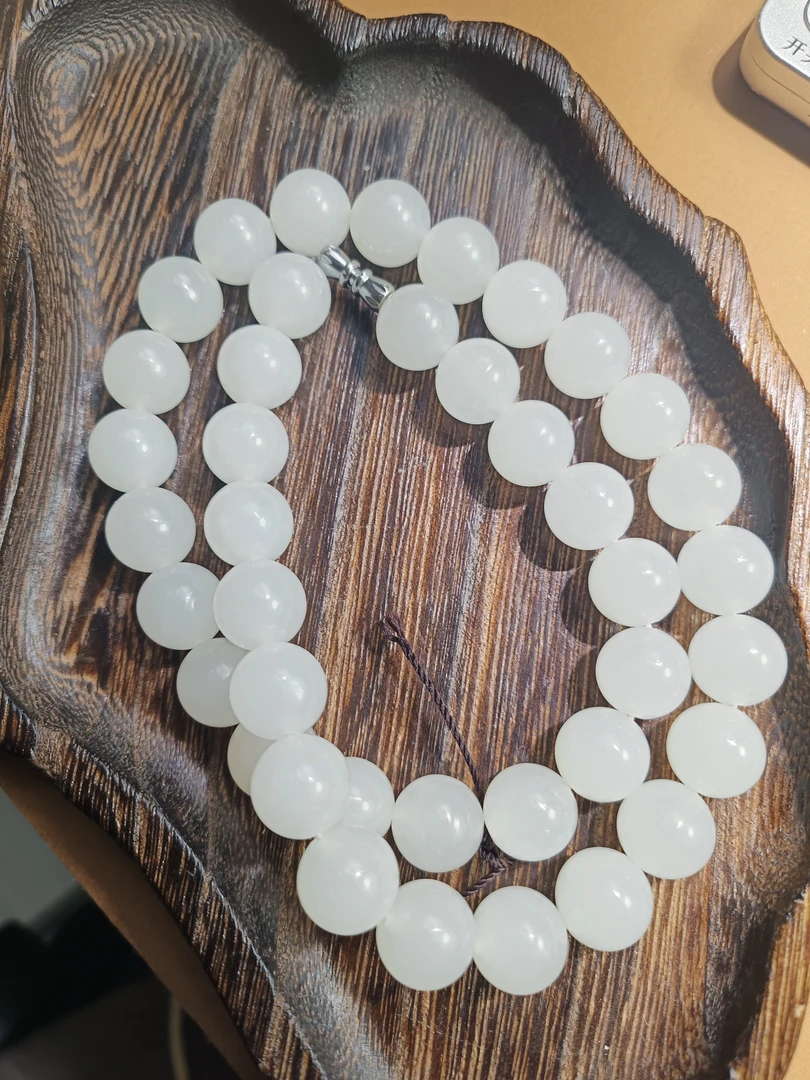 和田玉老青海料项链