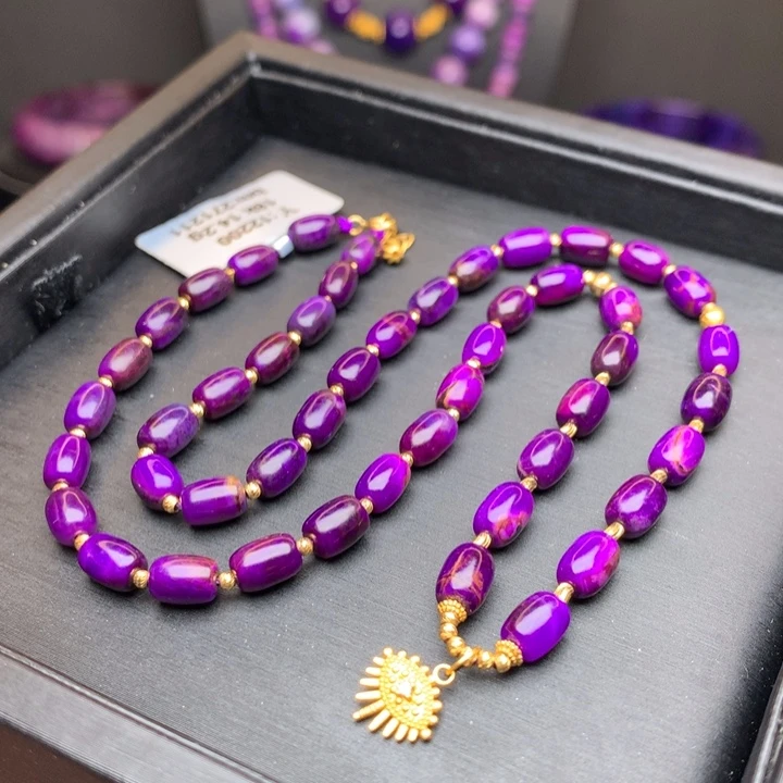 苏纪石（舒俱来）18K金镶嵌项链