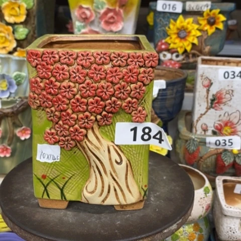 【闪购商品】红陶粗陶材质多肉花盆