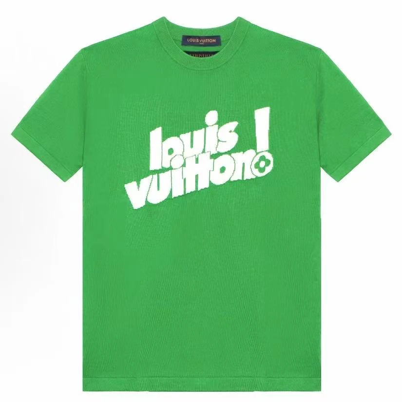 未使用 LouisVuitton/路易威登 白绿针织短袖 XL码 md1687