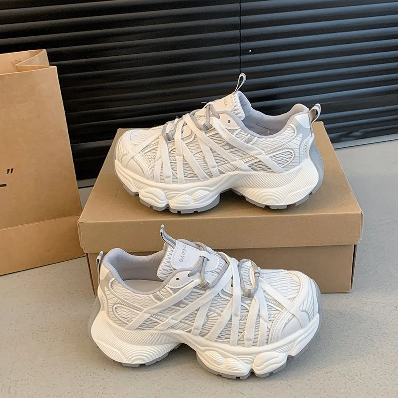 【断码清仓】巴黎新款高颜值蜘蛛网红系带女春夏季时尚小众设计休闲