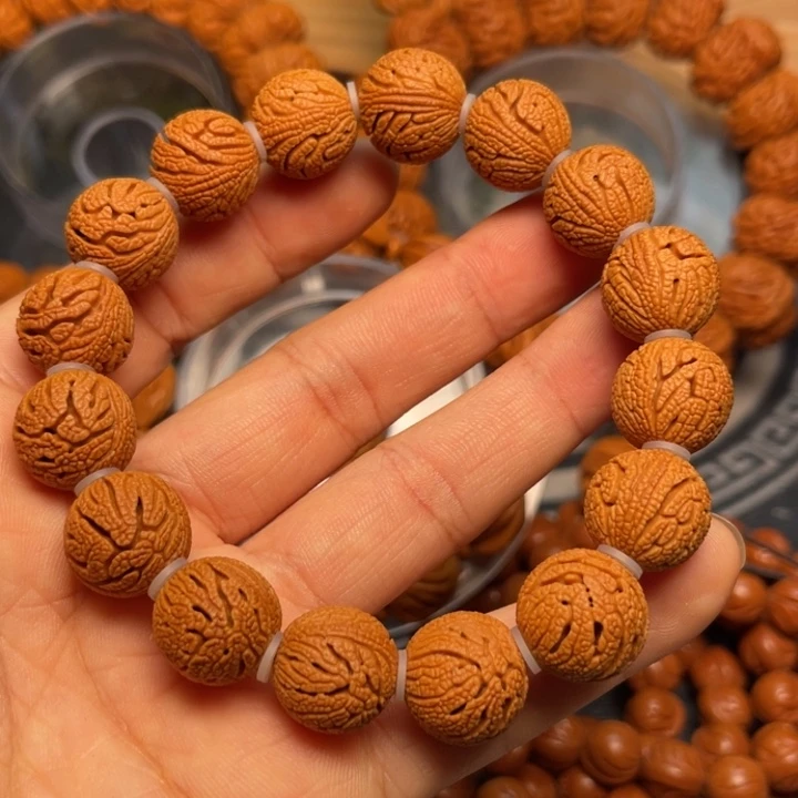 桃核手串龙纹桃核9