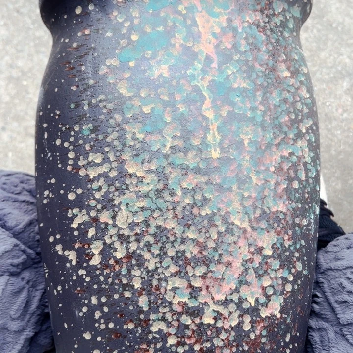 紫砂花盆高约33口约20