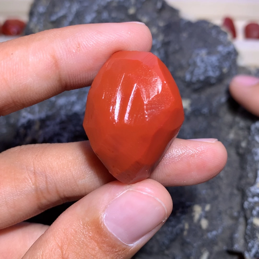 南红玛瑙未镶嵌满肉老型14×13保大做微纹