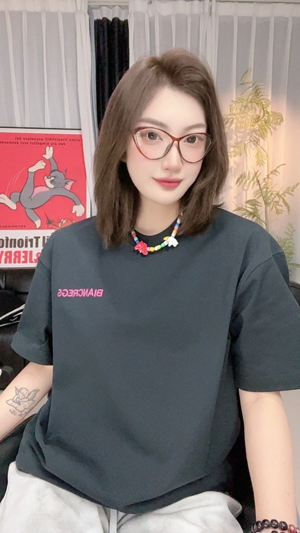 【77】25新款巴巴早春新款圆领短袖t恤 56067