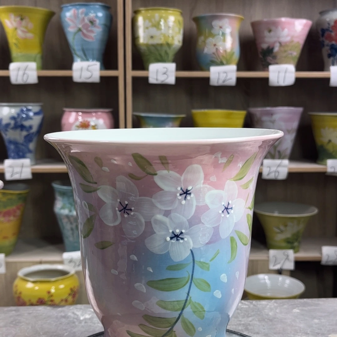 景德镇陶瓷花盆花盆