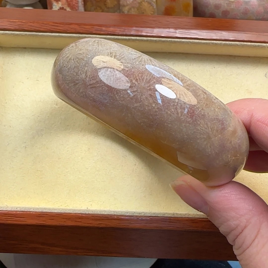 硅化珊瑚（珊瑚玉）未镶嵌手镯57-58圈300