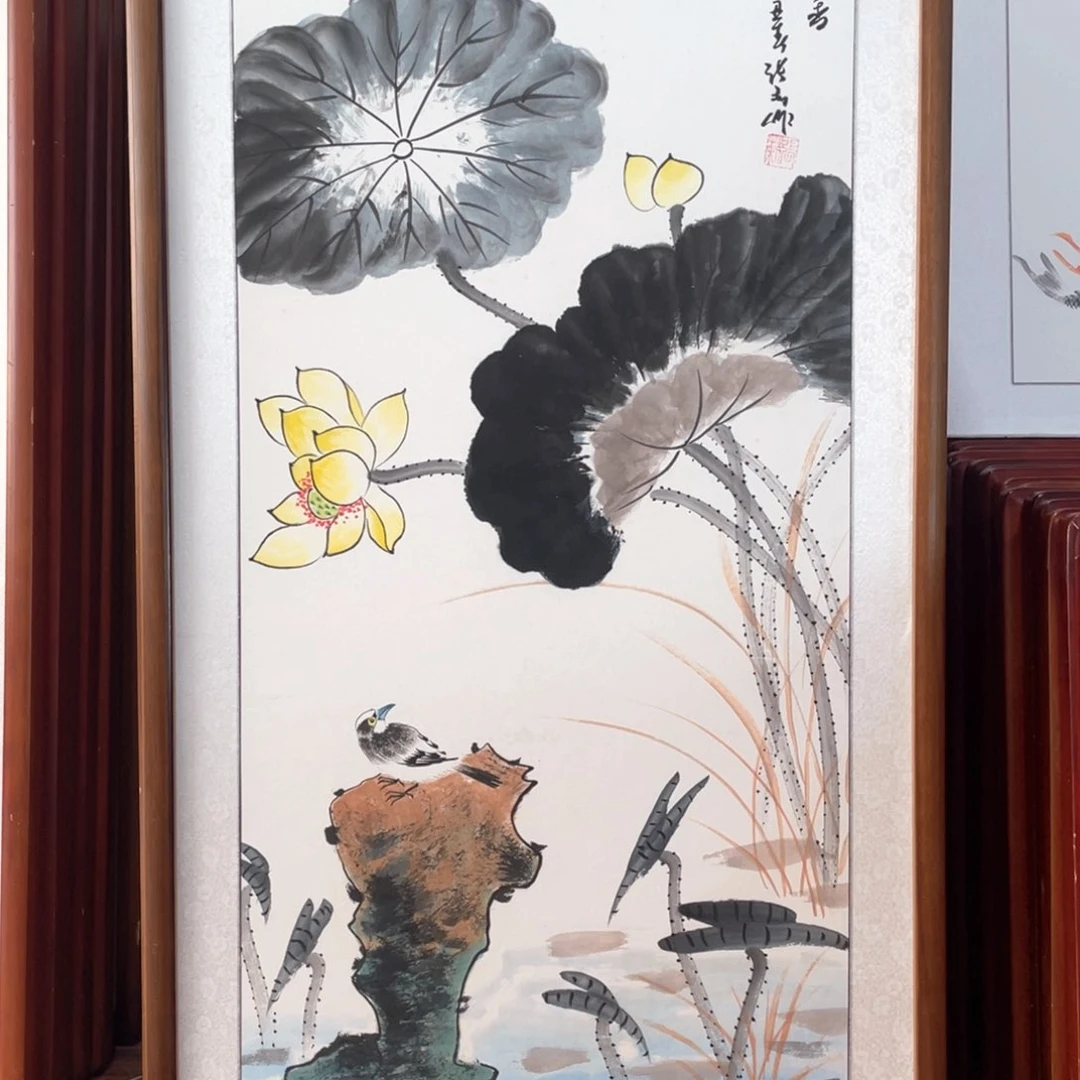 国画带框尺寸63*123厘米