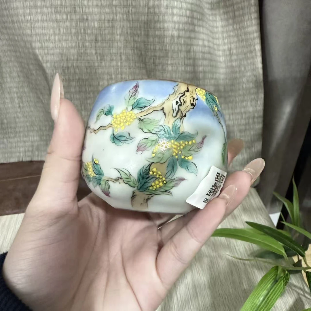 【中国邮政专属链接】汝窑手绘主人杯qh908